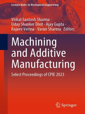 cover image of Machining and Additive Manufacturing